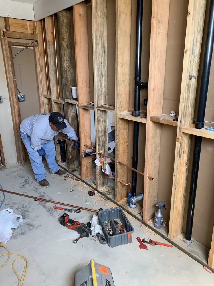 Commercial rough-in plumbing for Water Heater Replacement in Myersville